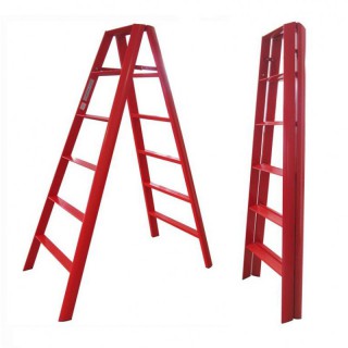 Thang nhôm chữ A 12 bậc Advindeq AV306 (Red)